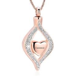 Minicremation Cremation Jewelry for Ashes The Eye of My Heart Keepsake Memorial Jewelry for Urn Necklace Stainless Steel Ashes Pendant with 20 Inch Chain