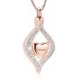 Minicremation Cremation Jewelry for Ashes The Eye of My Heart Keepsake Memorial Jewelry for Urn Necklace Stainless Steel Ashes Pendant with 20 Inch Chain