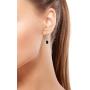 Shop LC Delivering Joy Black Tourmaline Costume Lever Back Earrings 925 Sterling Silver Fashion Prom Jewelry for Women Mothers Day Gifts