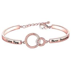 ENSIANTH I Love You 3000 Bracelet Iron Man Inspire Gift Avengers Bracelet Avenger Fan Gift