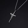 LINLIN FINE JEWELRY Cross Necklace 925 Sterling Silver Infinity Love of God Heart Cross Pendant Necklace Christian Gift for Women Girls