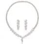 SWEETV Marquise Wedding Jewelry Sets for Brides, Crystal Cluster Bridal Necklace Earrings Jewelry Set for Women Prom Costume SWEETV Marquise Wedding Jewelry Sets for Brides, Crystal Cluster Bridal Necklace Earrings Jewelry Set for Women Prom Costume