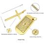 Corner Boss Steel Titanium Retro Chain Jewelry Inspiring Scripture Personality Pendant Necklace for Women Men
