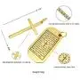 Corner Boss Steel Titanium Retro Chain Jewelry Inspiring Scripture Personality Pendant Necklace for Women Men