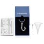 constantlife Cremation Jewelry for Ashes Urn Memorial Necklace Fish Hook Design Stainless Steel Pendant Keepsake Ashes Holder