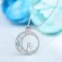 Sianilvera 925 Sterling Silver Cat Necklace for Women Girl Celtic Moon Cat Birthday Valentines Jewelry for Wife Girlfriend Daughter