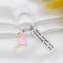 JIGAL Motivational Flamingo Keychain Never Forget How Flamazing You are Keychain Flamingo Lover Jewelry Gift for Family BFF Animal Lovers