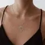 Nofade Silver Africa Map with Elephant/Eye of Horus Pendant Gold&Silver Two Tone Vintage African Style Necklace for Women Men, Chain 18