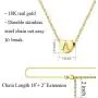 Joycuff Tiny Initial Necklace 14K Gold Plated Women Cute Heart Engraved Hammered Name Necklace Adjustable Personalized Alphabet Letter Pendant Joycuff Tiny Initial Necklace 14K Gold Plated Women Cute Heart Engraved Hammered Name Necklace Adjustable Personalized Alphabet Letter Pendant