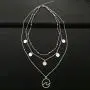YienDoo Boho Multilayer Silver Ocean Wave Pendant Necklace Chain Dainty Sequins Choker Bohemian Layered Charm Beach Necklace Jewelry for Women and Girls YienDoo Boho Multilayer Silver Ocean Wave Pendant Necklace Chain Dainty Sequins Choker Bohemian Layered Charm Beach Necklace Jewelry for Women and Girls