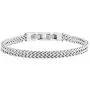 Geoffrey Beene Men’s Stainless Steel Double Franco Chain Bracelet with Extension