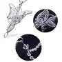 PPX 2 Pcs Lord of The Ring Elven Leaf Aragorn Arwen Evenstar Pendant Chain Necklace Princess Chain with Transparent Jewelry Box PPX 2 Pcs Lord of The Ring Elven Leaf Aragorn Arwen Evenstar Pendant Chain Necklace Princess Chain with Transparent Jewelry Box