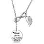 CENWA Memorial Jewelry Sympathy Gift I Wish Heaven Had Visiting Hours Lariat Y Necklace Loss of Loved One Remembrance Jewelry Gift