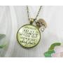 Gutsy Goodness Granddaughter Necklace He is Watching Over You Jewelry Gift from Grandma Grandpa
