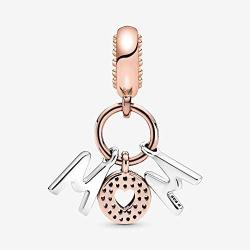 Annmors mom Charm fits Pandora Charms Bracelets, 925 Sterling Silver-Lucky Charm for Woman Pendant Bead,Girl Jewelry Beads Gifts for Women Bracelet&Necklace