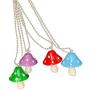 Sperrins Mushroom Dangling Earrings Necklace Set Mushroom Shape Drop Dangle Earrings Mushrooms Necklaces Jewelry Chains For Women Girls Daughters