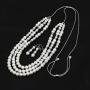 S SUSANN Faux Pearl Necklace Set Imitation Pearl Necklace and Earring Good Gift for Women