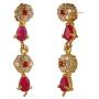 Efulgenz Bridal Crystal Cubic Zirconia Floral Gold Plated Necklace Earrings Jewelry Set for Women Girls Bride Bridesmaids