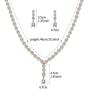 WeimanJewelry Women Cubic Zirconia CZ Bridal Marquise Tennis Long Teardrop Pendant Necklace and Dangle Earrings Set for Wedding Bride Jewelry