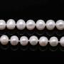 JYX Pearl Long Sweater Necklace Gorgeous Genuine 7.5mm Natural Near Round White Freshwater Pearl Necklace for Women 50''