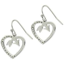Montana Silversmiths Follow Your Arrow Opal Heart Earrings