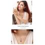 Graces Dawn Beautiful Cubic Zirconia with Platinum Plated Chain Necklace Angel Elf Pendant Mosaic Crystal Necklace Bracelet and Earrings Set Necklace 18'' (Royal Blue)