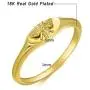 Nanafast Honey Bee Signet Ring 18K Gold Plated Tiny Bee Ring Personalized Honey Bee Statement Ring for Women Girls Size 6-10