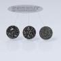 SHINYGEM fashion 925 sterling silver inlaid round agate quartz earrings womens jewelry earrings