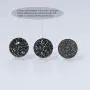 SHINYGEM fashion 925 sterling silver inlaid round agate quartz earrings womens jewelry earrings