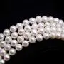 JYX Pearl Long Sweater Necklace Gorgeous Genuine 7.5mm Natural Near Round White Freshwater Pearl Necklace for Women 50'' JYX Pearl Long Sweater Necklace Gorgeous Genuine 7.5mm Natural Near Round White Freshwater Pearl Necklace for Women 50''