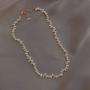 Lem Trend Pearl Choker Necklace 6mm Handpicked Pearl Tiny Dainty Necklace Fashion Jewelry Gifts for Women Girls