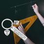 ENSIANTH Sunday School Teacher Keychain A Truly Great Sunday School Teacher is Hard to Find Harder to Leave Keychain Teacher Appreciation Gift