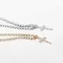 MKEB Girl Vintage Crystal Necklace Link Chain with Cross Pendant Choker Jewelry Accessories(Platinum) MKEB Girl Vintage Crystal Necklace Link Chain with Cross Pendant Choker Jewelry Accessories(Platinum)