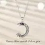 Eusense Panda Necklace Sterling Silver I Love You to the Moon and Back Necklaces Jewelry Cute Pandas Pendant with Cubic Zirconia for Women Girls Eusense Panda Necklace Sterling Silver I Love You to the Moon and Back Necklaces Jewelry Cute Pandas Pendant with Cubic Zirconia for Women Girls