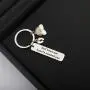 ENSIANTH God knew our hearts needed you Keychain Baby Shower Gift Gift for Rainbow Baby New Parents Gift