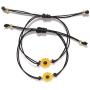 Handmade Promise Sunflower Bracelets Matching Friendship Bracelet Gift for Women Girls Couples Best Friends