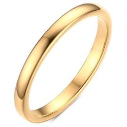 Gold Silver Tungsten Thumb Rings for Women and Men ，2mm/3mm/4mm/6mm/8mm Yellow Gold Sample Couple Wedding Rings Set for Him and Her