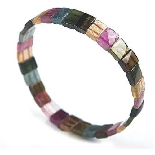 DUOVEKT Natural Rainbow Tourmaline Bangle Bracelet for Women Man Brazil Round Beads Crystal Gemstone Stretch Jewelry AAAAA 10x8mm DUOVEKT Natural Rainbow Tourmaline Bangle Bracelet for Women Man Brazil Round Beads Crystal Gemstone Stretch Jewelry AAAAA 10x8mm