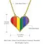 beautlace Customized LGBT Necklaces 18K Gold Plated Rainbow Love Heart Triangle Pendant Gay Lesbian Pride Jewelry for Men and Women beautlace Customized LGBT Necklaces 18K Gold Plated Rainbow Love Heart Triangle Pendant Gay Lesbian Pride Jewelry for Men and Women