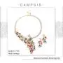 Campsis Gold Bride Wedding Statement Necklace Bridal Crystal Peacock Neckalce Earrings Jewelry Set for Women Campsis Gold Bride Wedding Statement Necklace Bridal Crystal Peacock Neckalce Earrings Jewelry Set for Women