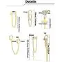Ofeiyaa 6 Pairs Stainless Steel Small Hoop Chain Earrings Cross Dangle Hinged Hoop Earrings for Women Girls Men CZ Stud Earrings Huggie Helix Cartilage Tragus Daith Piercing Silver Gold Tone Ofeiyaa 6 Pairs Stainless Steel Small Hoop Chain Earrings Cross Dangle Hinged Hoop Earrings for Women Girls Men CZ Stud Earrings Huggie Helix Cartilage Tragus Daith Piercing Silver Gold Tone