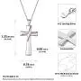 Nofade Silver Men Women 925 Sterling Silver Baseball Cross Pendant Necklace with 18 Inches Sterling Silver Chain, Customizable (with Gift Box) Nofade Silver Men Women 925 Sterling Silver Baseball Cross Pendant Necklace with 18 Inches Sterling Silver Chain, Customizable (with Gift Box)