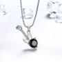 Aurora Tears Guitar/Violin Necklace 925 Sterling Silver Music Pendant Fans Musician Jewelry