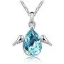 DADIWEY Angel Wing Necklaces for Women Crystals Heart Drop Shape Charm Pendant Necklace Jewelry Gift for Girls DADIWEY Angel Wing Necklaces for Women Crystals Heart Drop Shape Charm Pendant Necklace Jewelry Gift for Girls