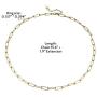 Baffaricco Gold Chain Choker Satellite Necklace Bracelet Dainty Tiny Beaded Pendant Jewelry Gift for Women and Girl 15