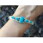 Xiaomei Jewelry Vintage Lady Cuff Fashion Women Bracelet Adjustable Bangle Turquoise Fashion Jewelry