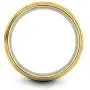 Chroma Color Collection Tungsten Carbide Wedding Band Ring 8mm for Men Women Green Red Blue Purple Black 18K Yellow Gold Grey Center Line Step Bevel Edge Brushed Polished
