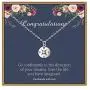MONOOC Graduation Gifts for Her, College High School Graduation Jewelry for Women Graduation Necklace Compass Arrow Necklace Graduation Gift for Graduates