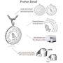 GelConnie Cross Necklace for Men Stainless Steel Necklace Bible Verse Pendant Jesus Christian Jewelry with 24'' Chain