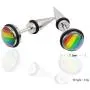 Nanafast Rainbow LGBT Pride Stud Earrings for Gay Lesbian of Stainless Steel & Enamel Nanafast Rainbow LGBT Pride Stud Earrings for Gay Lesbian of Stainless Steel & Enamel